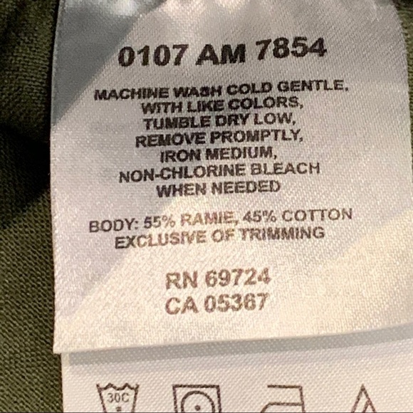 COLUMBIA Short Sleeve Button Up Shirt Green - Picture 6 of 9